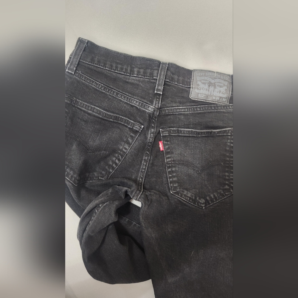 Levi's Men's Charcoal Straight Jeans